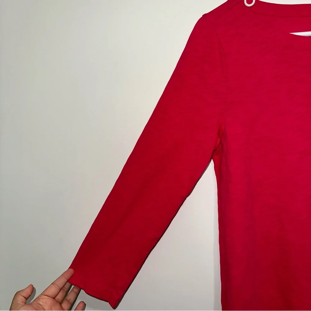 🌷5/$20 J.Crew Women’s Pink Long Sleeve Top - Picture 3 of 4
